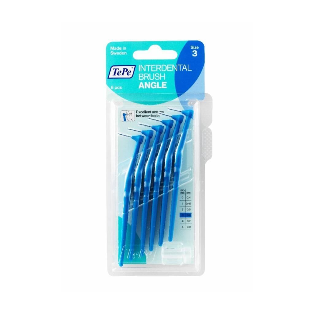 Tepe Diş Arası Fırçası Saplı 6 lı 0,60 mm No: 3