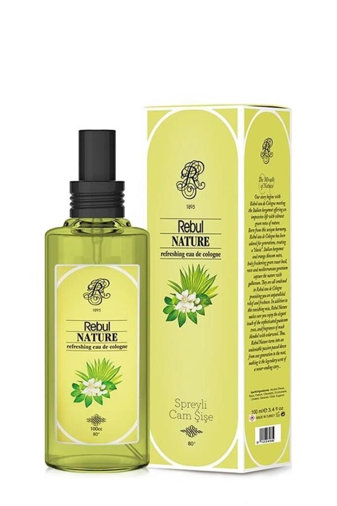 Rebul Nature Kolonya Spreyli Cam Şişe 100 ml