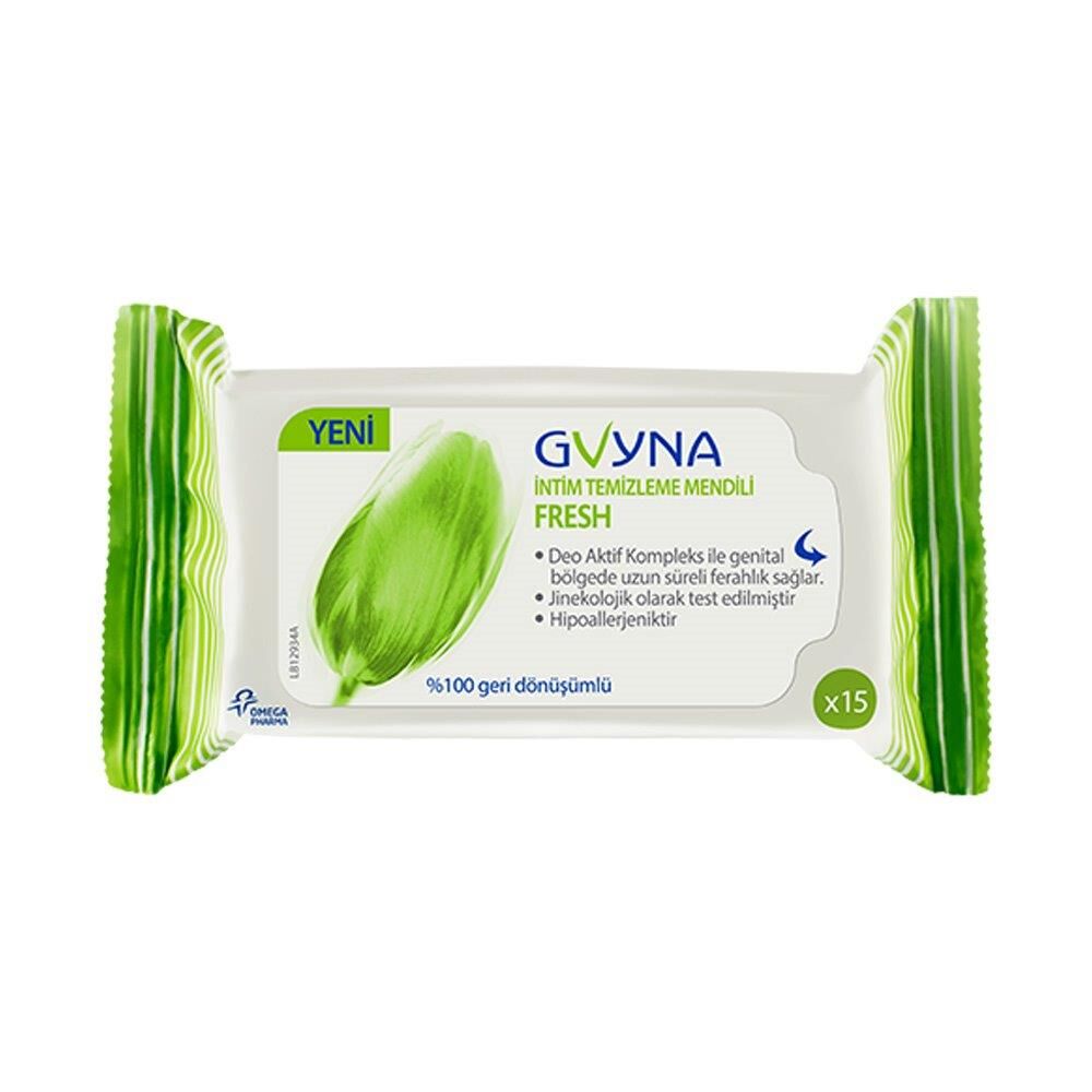 Gvyna Pharma İntim Temizleme Mendili Fresh 15 li