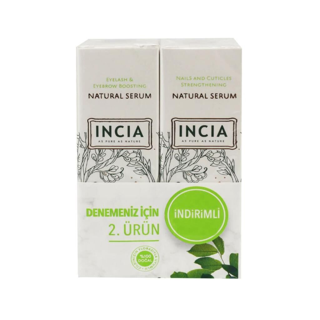 Incia Kaş, Kirpik ve Tırnak Serumu 10 ml 2 li Paket