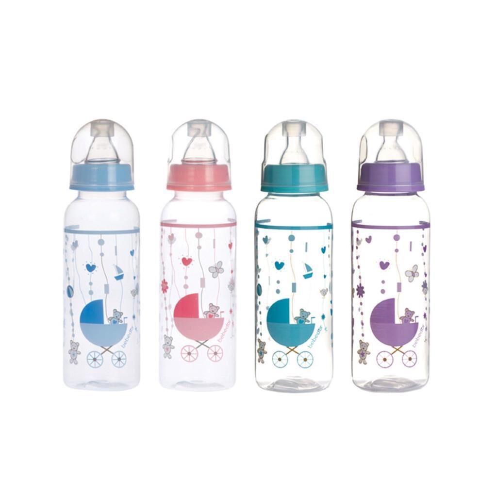 Bebedor Biberon PP Desenli Orta Akış 250 ml.