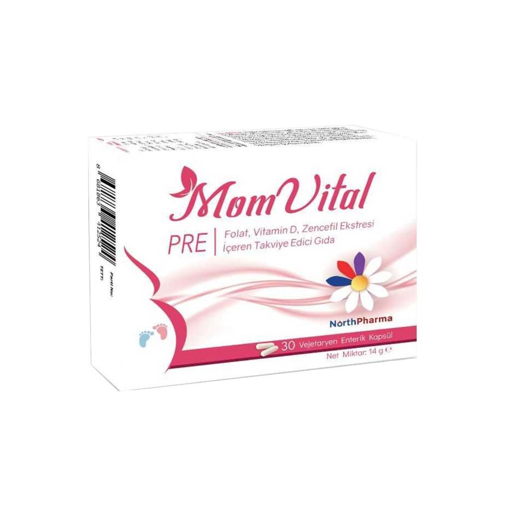 NorthPharma MomVital PRE 30 Vejetaryen Kapsül 14 g