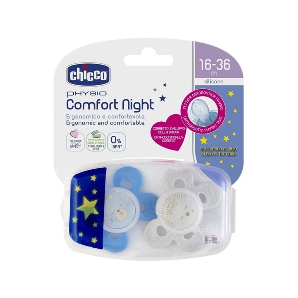 Chicco Emzik Erkek 16-36 Ay Physio Comfort Night 2 li Gece Parlayan