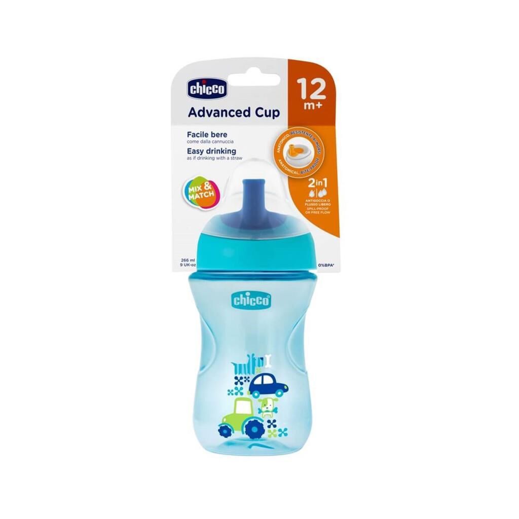Chicco Eğitim Bardağı 266 ml 12 Ay+ Advanced Cup Erkek
