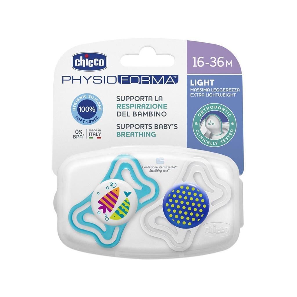 Chicco Emzik Erkek 16-36 Ay Silikon PhysioForma Light 2 li