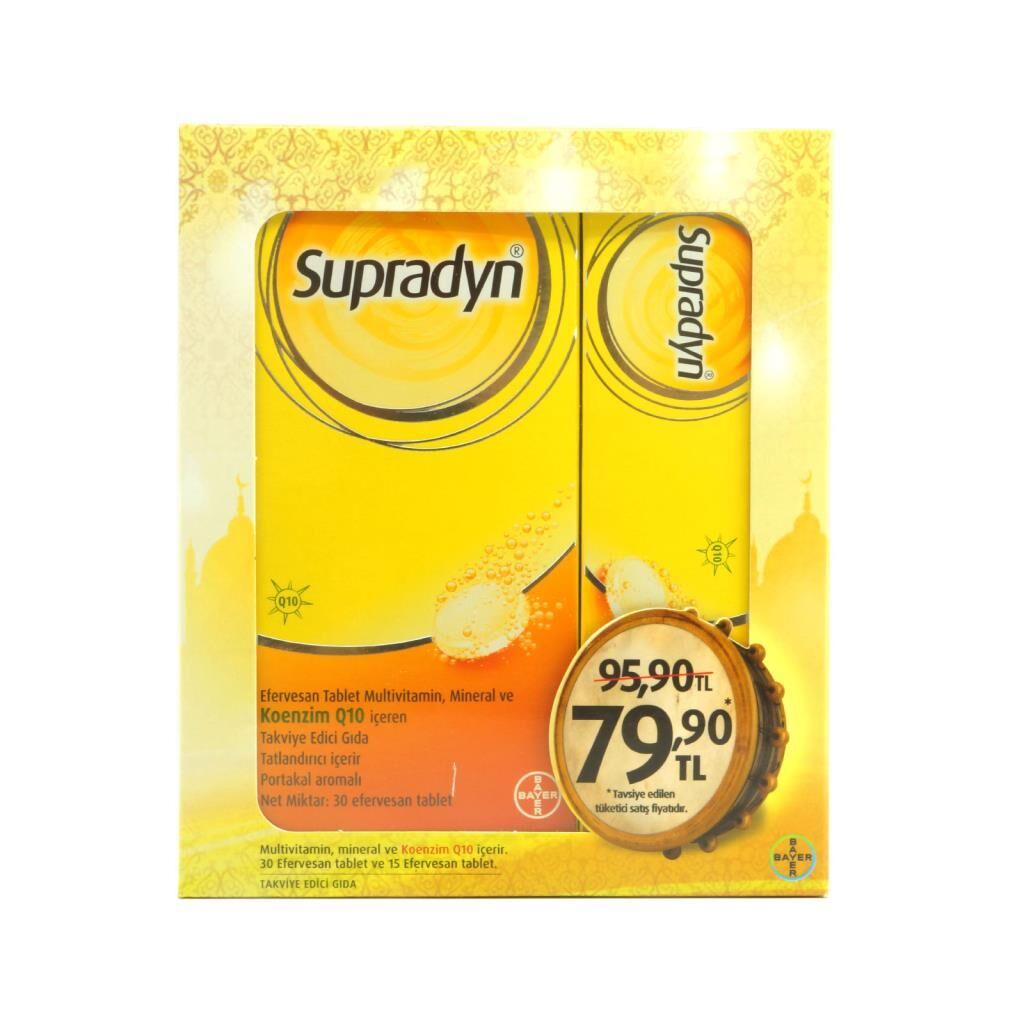 Supradyn Kofre Multivitamin 30+15 Efervesan Tablet
