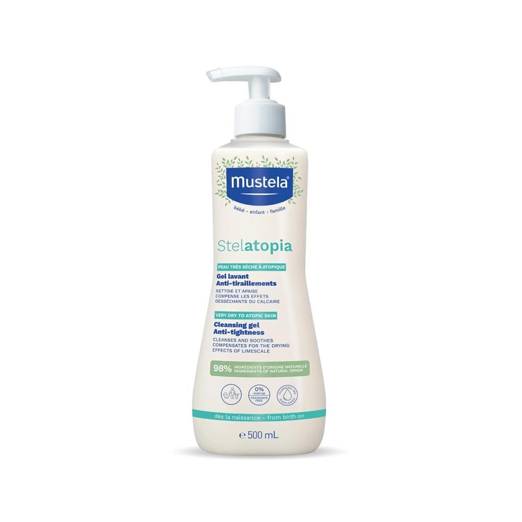Mustela Stelatopia Cleansing Gel Kuru Ciltler için Şampuan 500 ml
