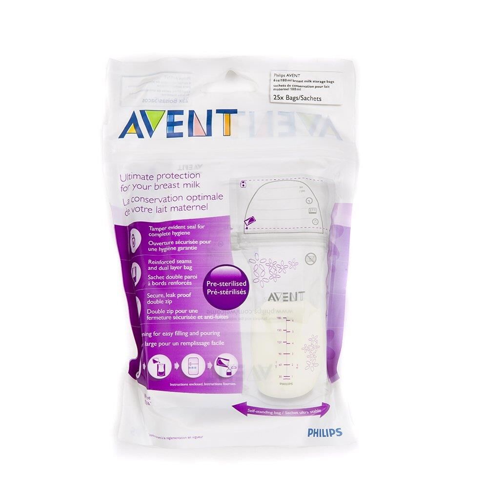Avent Anne Sütü Saklama Poşeti 180 ml 25 adet