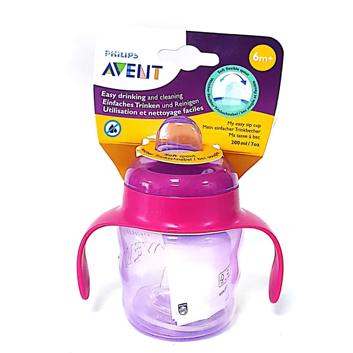 Avent Bardak Eğitici Damlatmaz Kız 6 Ay 200 ml.