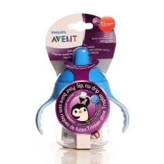 Avent Bardak Penguen Damlatmaz 12 Ay 260 ml. Mavi