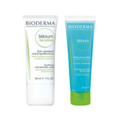 Bioderma Sebium Sensitive 30 ml + Yıkama Jeli 45 ml Hediye