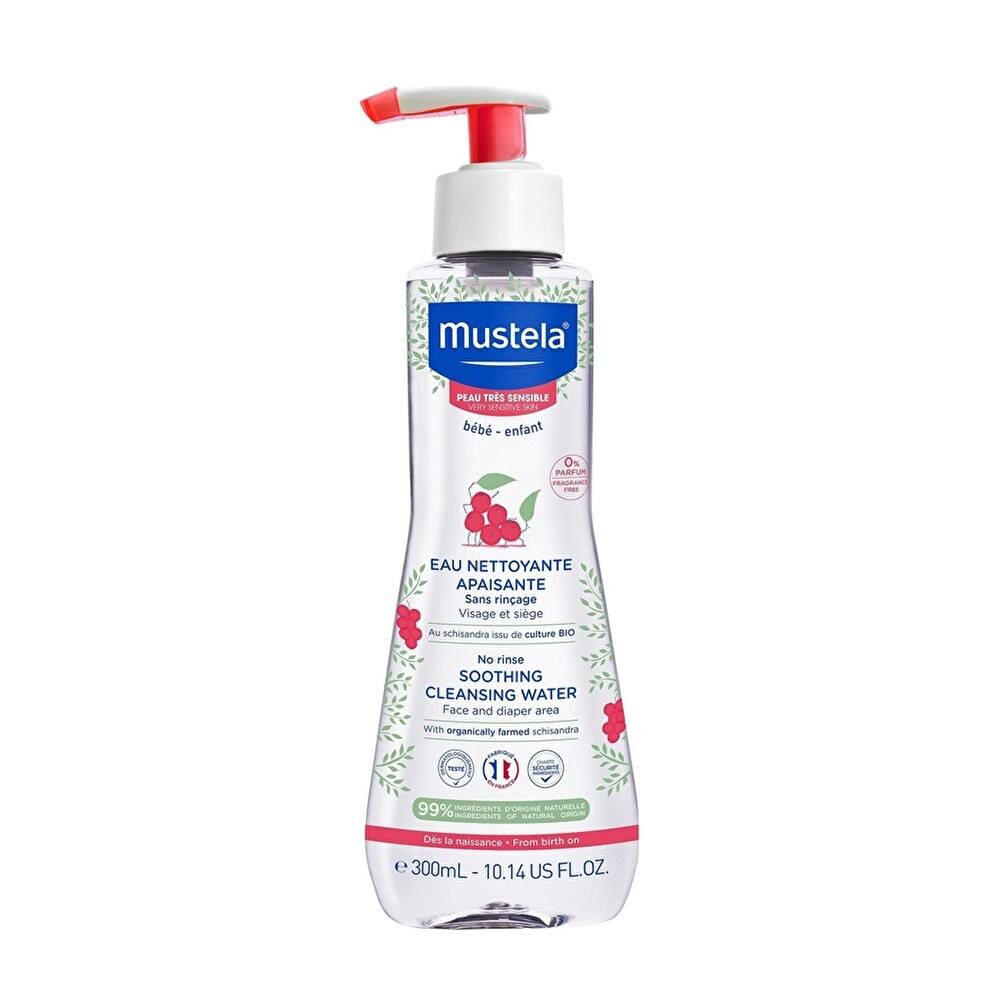 Mustela Çok Hassas Ciltler için Durulamasız Temizleme Sıvısı 300 ml