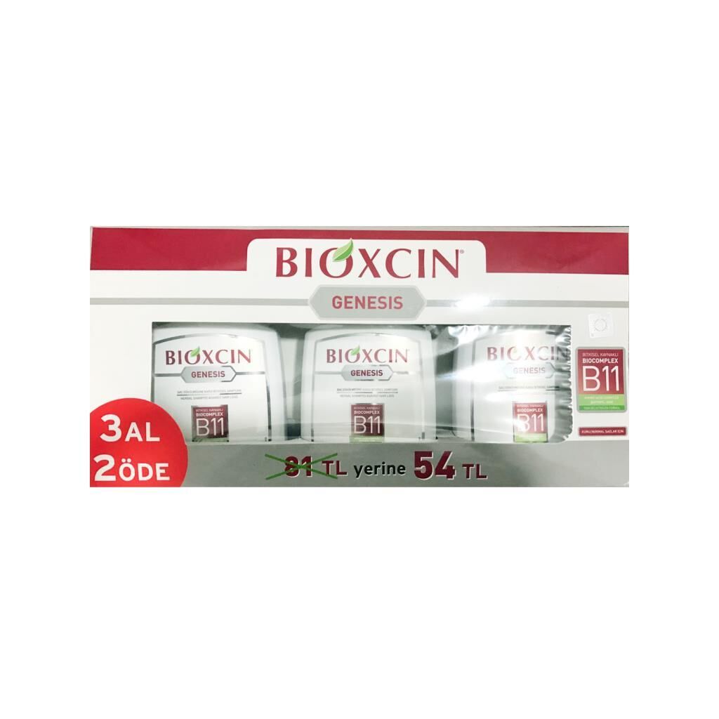 Bioxcin Klasik Şampuan Kuru Normal Saçlar için 3x300 ml 3 Al 2 Öde