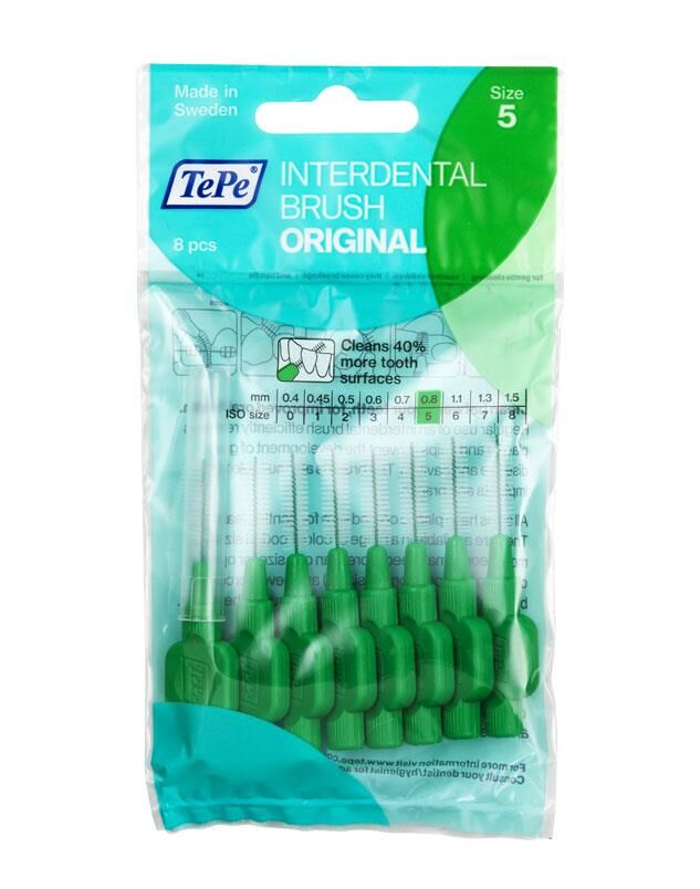 Tepe Arayüz Fırçası 8 li 0,80 mm. No: 5