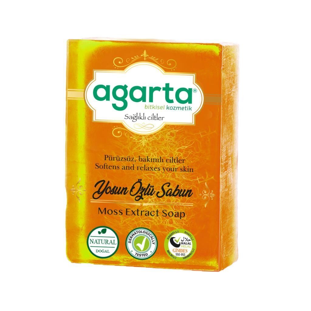 Agarta Doğal Yosun Özlü Sabunu 150 g El Yapımı