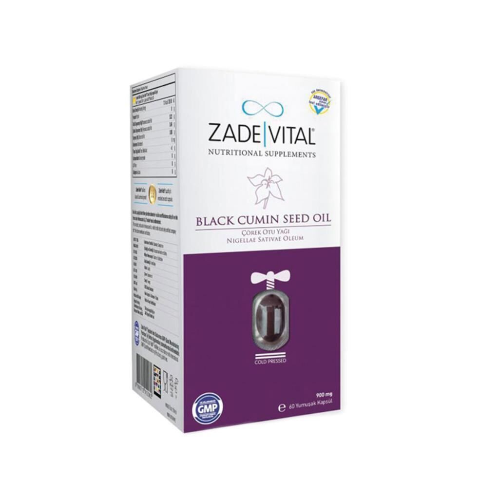 Zade Vital Çörek Otu Yağı 900 mg 60 Kap