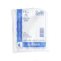 Kuteks %100 Pamuk Steril Gazlı Bez 30x40 cm 2 adet