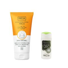 Incia Güneş Seti Yüz Kremi Spf50+ 50 ml Sıvı Sabun Hediyeli