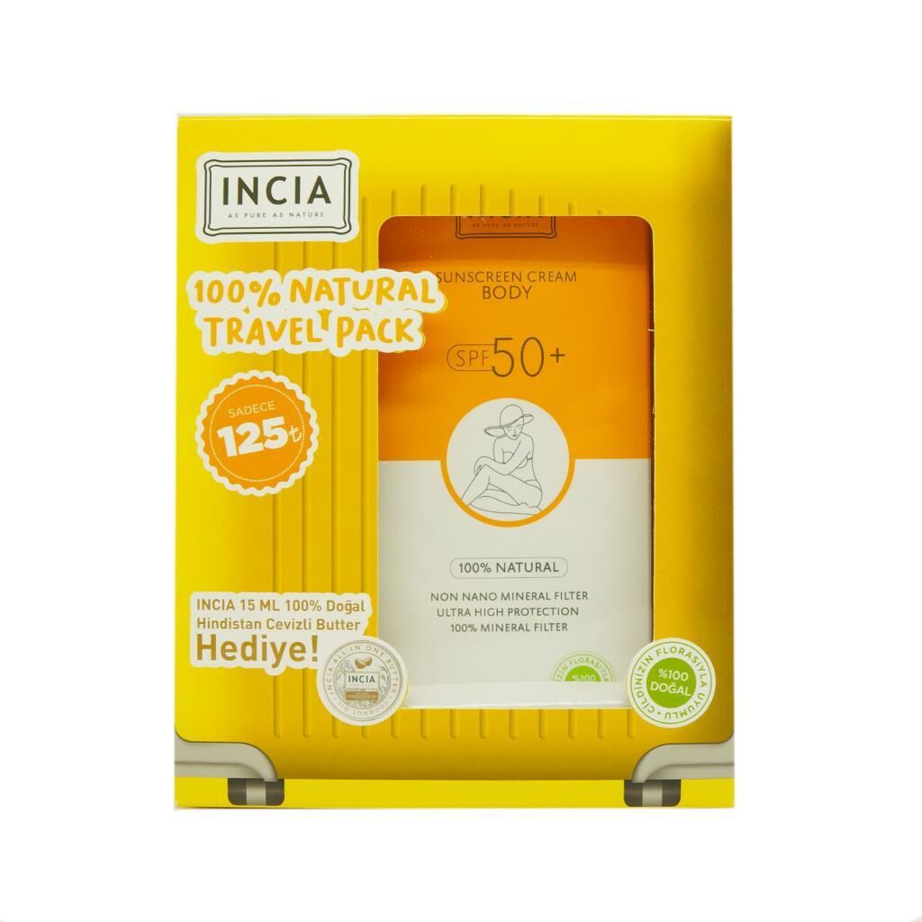 Incia Güneş Seti Vücut Kremi Spf50+ 150 ml Butter Hediyeli