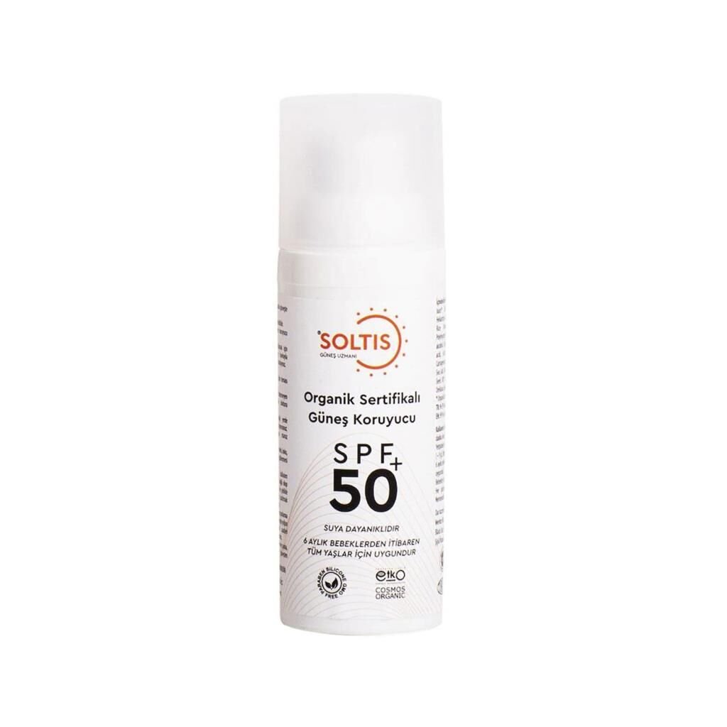 Soltis Organik Spf50+ Güneş Koruyucu Krem 50 ml