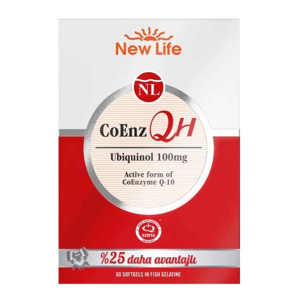 New_Life CoEnz QH (Aktif Ko-Enzim Q-10) 60 Kapsül