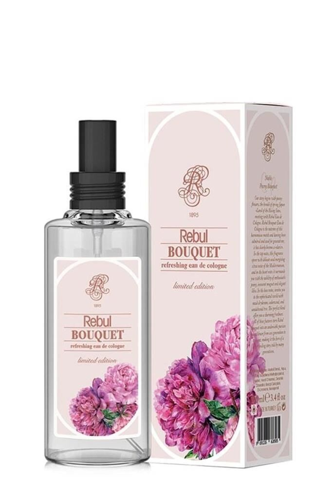 Rebul Bouquet (Şakayık Çiçeği) Kolonyası Spreyli Cam Şişe 100 ml