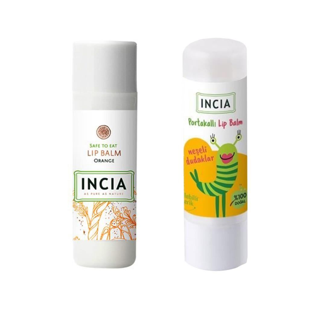 Incia Lip Balm Orange 6 gr 1 adet - Kids Orange 1 adet 1 Alana 1 Bedava