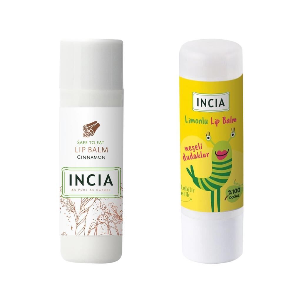 Incia Lip Balm Cinnamon 6 gr 1 adet - Kids Lemon 1 adet 1 Alana 1 Bedava