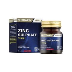 Nutraxin Zinc Sulphate 15 mg. 100 Tablet