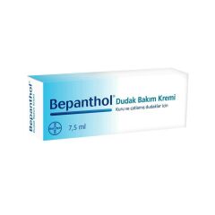 Bepanthol Dudak Bakım Kremi 7,5 ml Kuru ve Çatlamış Dudaklar İçin