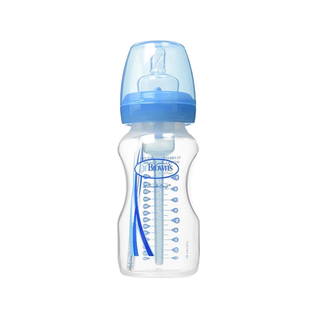 Dr. Browns Options Geniş Ağızlı Biberon 270 ml Mavi