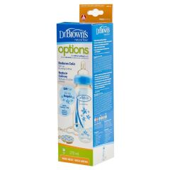 Dr. Browns Options Geniş Ağızlı Biberon 270 ml Mavi