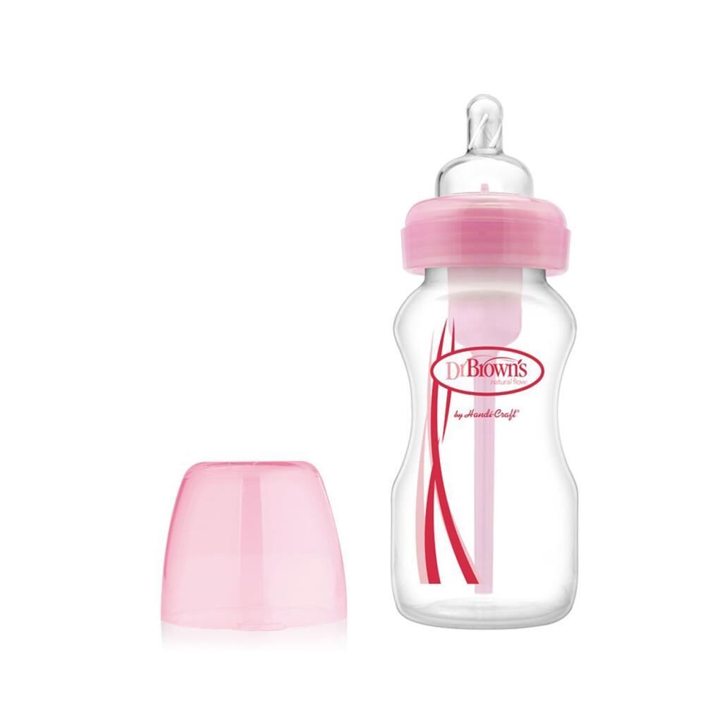 Dr. Browns Options Geniş Ağızlı Biberon 270 ml Pembe