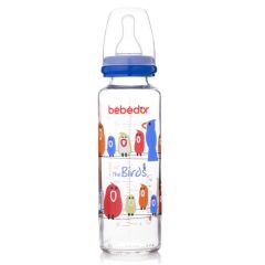 Bebedor Biberon Cam Desenli Orta Akış 3+ Ay 250 ml