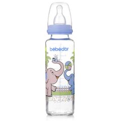 Bebedor Biberon Cam Desenli Orta Akış 3+ Ay 250 ml