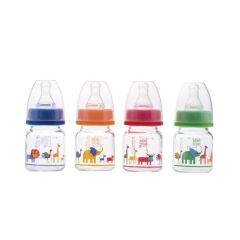 Bebedor Biberon Cam Mini Yavaş Akış 0+ Ay 60 ml.