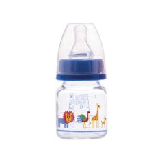 Bebedor Biberon Cam Mini Yavaş Akış 0+ Ay 60 ml.