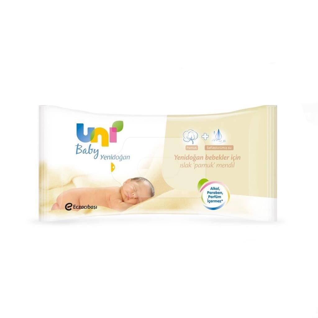 Uni Baby Yenidoğan Islak Mendil 40 lı