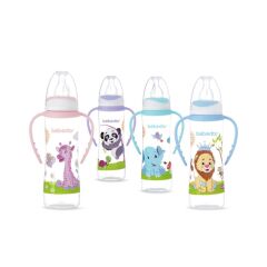 Bebedor Biberon Desenli Kulplu Orta Akış 250 ml.