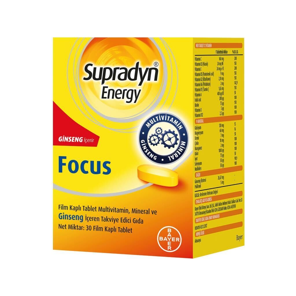 Supradyn Energy Focus Ginseng 30 Tablet
