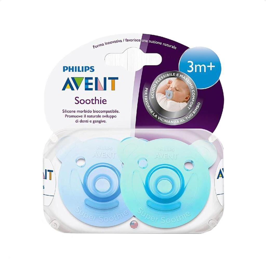 Philips Avent Emzik Soothie 3+ Ay 2 li Mavi Yeşil SCF194/04