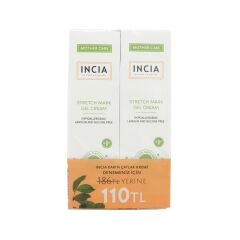 Incia Karın Çatlakları İçin Jel Krem Doğal 2*75 ml