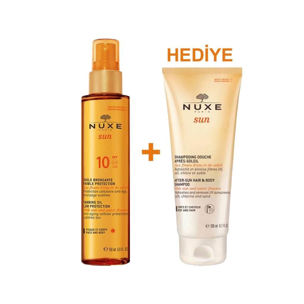 Nuxe Sun SPF10 Yağ ve Güneş Sonrası Krem Kofre