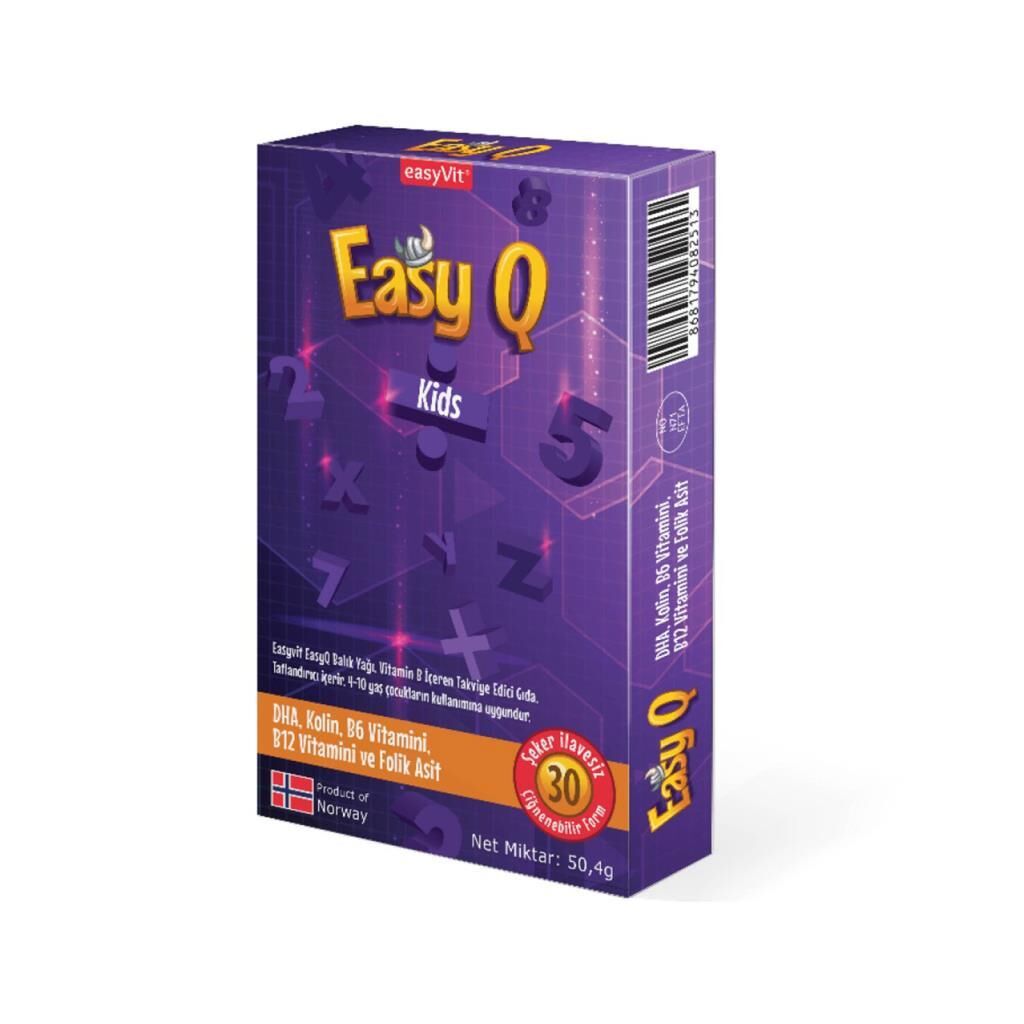 Easy Q Kids 30 Adet Çiğnenebilir Tablet 50,4 g