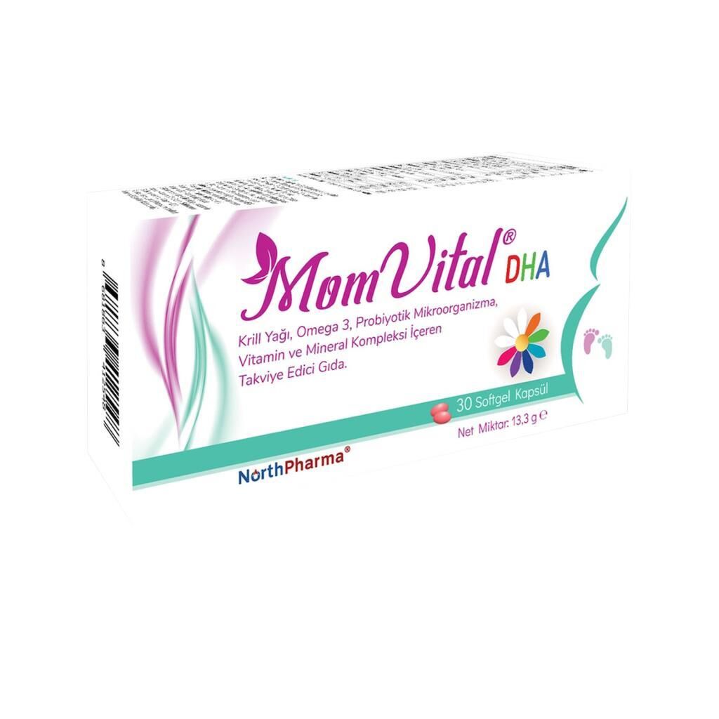 NorthPharma MomVital DHA 30 Kapsül 13,3 g