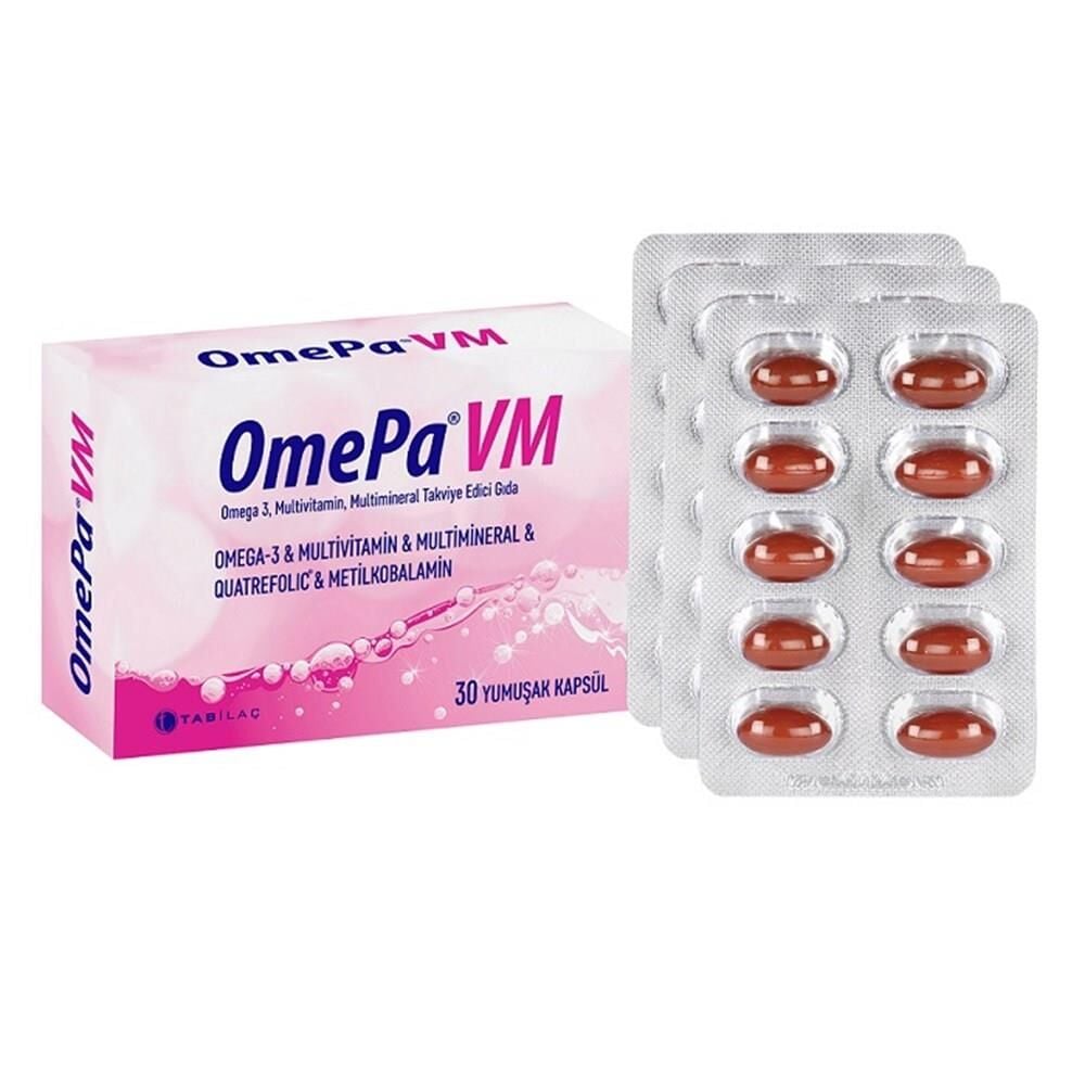 OmePa VM Omega 3 Multivitamin 30 Kapsül
