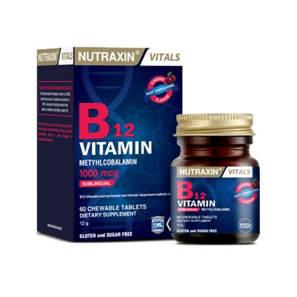Nutraxin Vitamin B12 60 Kapsül