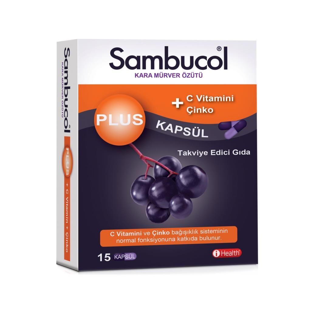 Sambucol Kara Mürver Özütü Plus 15 Kapsül