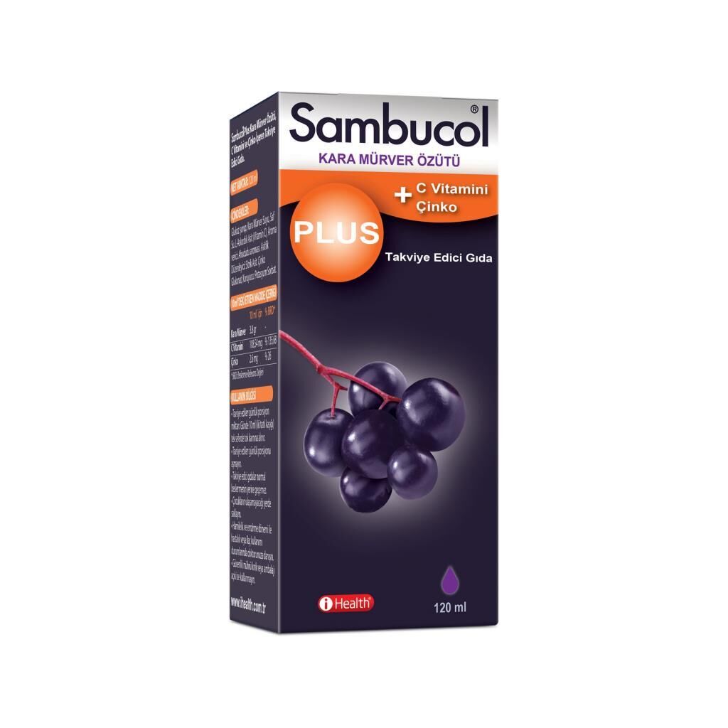 Sambucol Kara Mürver Özütü Plus Şurup 120 ml