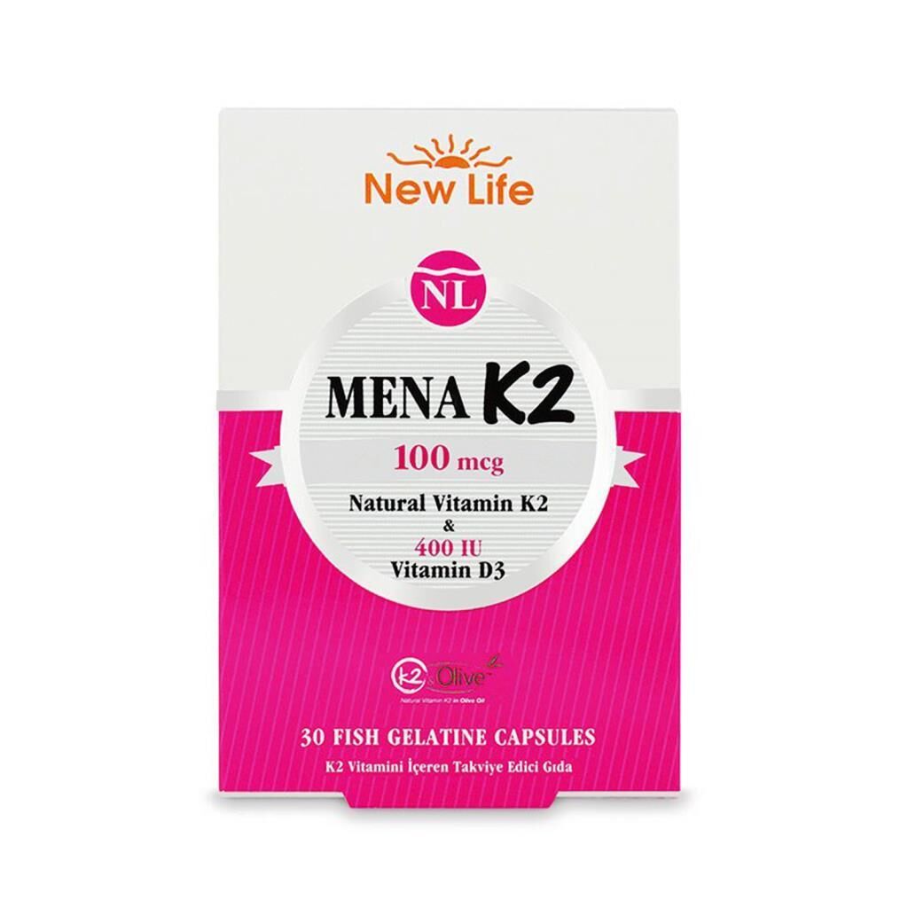 New_Life Mena K2 100 mcg 30 Kapsül